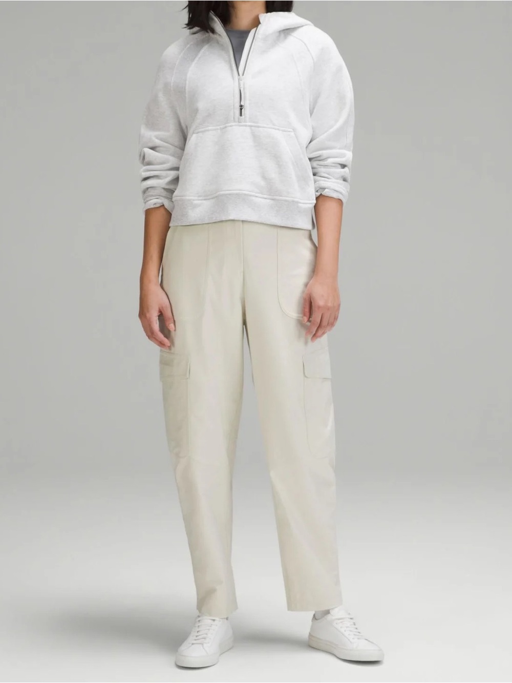 Lululemon Beige Cargo Pants - Casual Utility Style